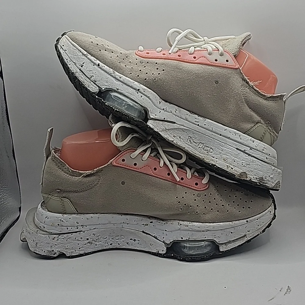Nike Air Zoom Type Crater Running Trainers Shoes Sneakers Taupe White Mens 8 - Picture 4 of 8